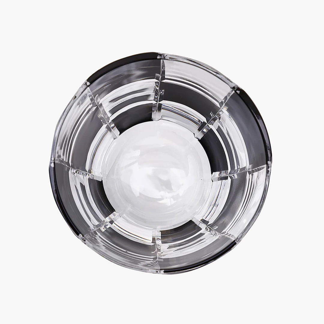 Edo Kiriko Cut Glass: Ichimatsu Black Check Cup