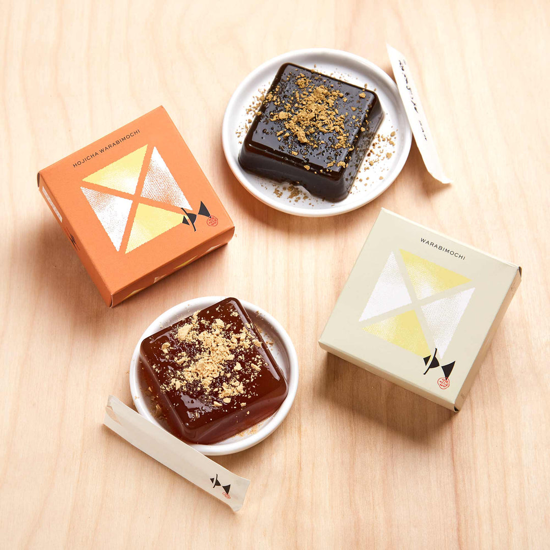 Warabi Mochi Gift Set (Matcha, Hojicha, Brown Sugar, Plain)