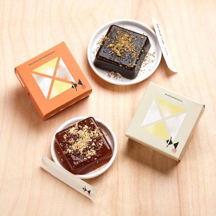 Warabi Mochi Gift Set (Matcha, Hojicha, Brown Sugar, Plain)